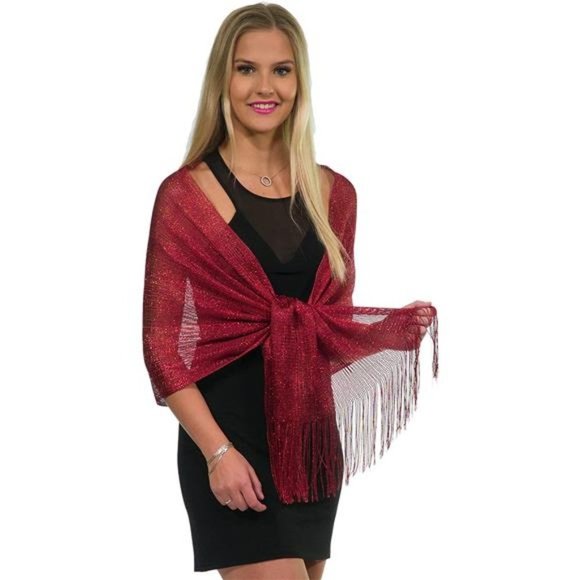 burgundy wraps and shawls
